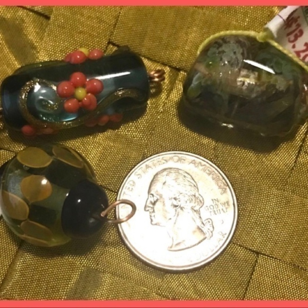 Hand Made Glass Beads OOAK